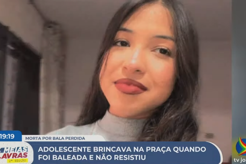 Imagem de Maryanne Santos, vítima de bala perdida em Panelas