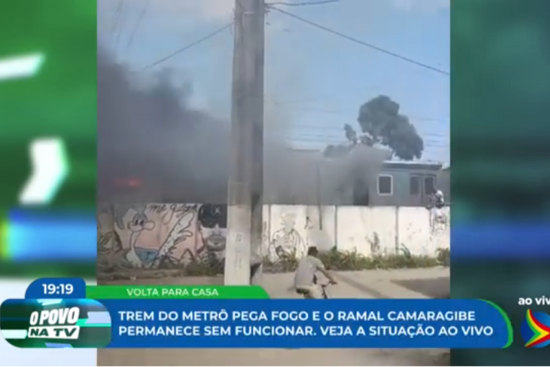 Imagem de ramal Camaragibe incendiado