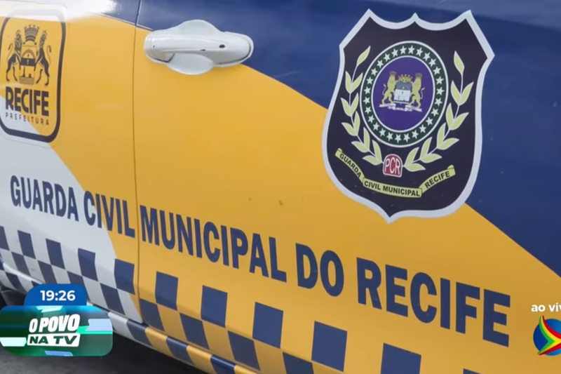 Imagm de lateral de carro da Guarda Municipal do Recife