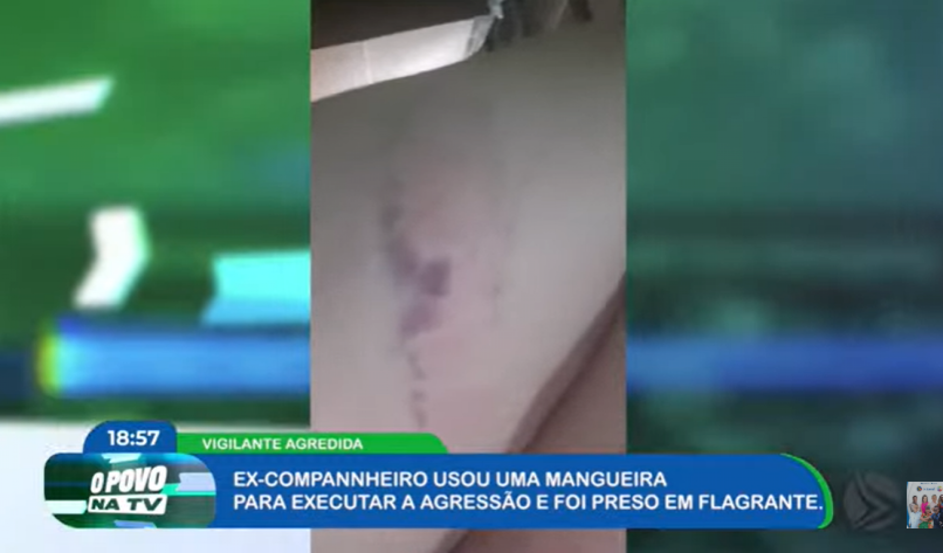 Homem é preso após agredir ex-companheira com mangueira