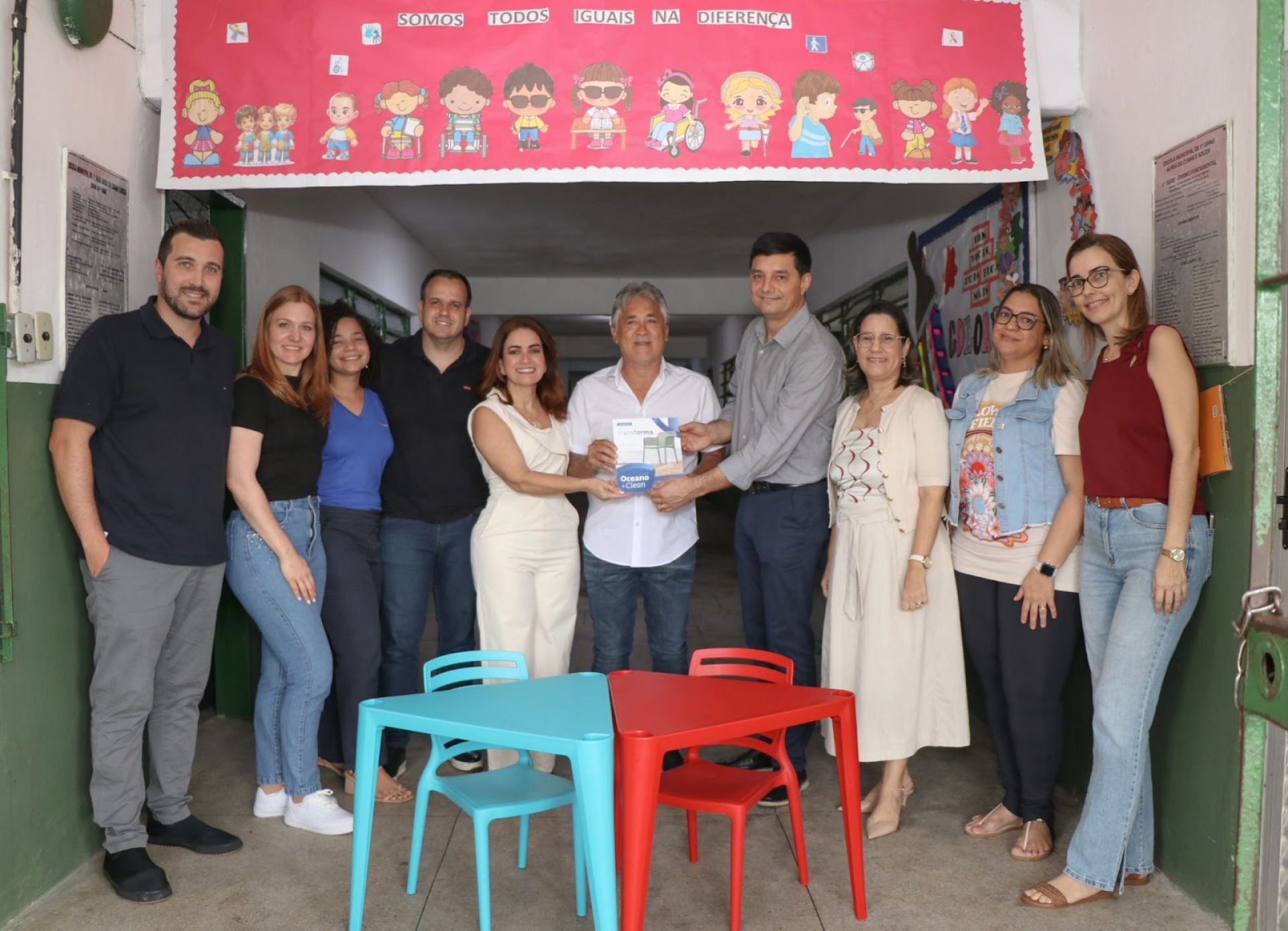 Escolas municipais de Pernambuco recebem móveis produzidos com material reciclado no Rock in Rio Brasil