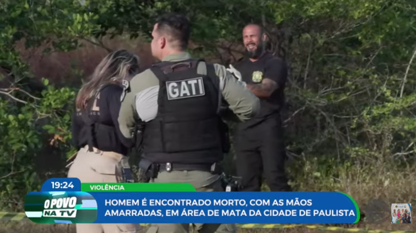 Imagem de polícia atuando em ocorrência e Maranguape