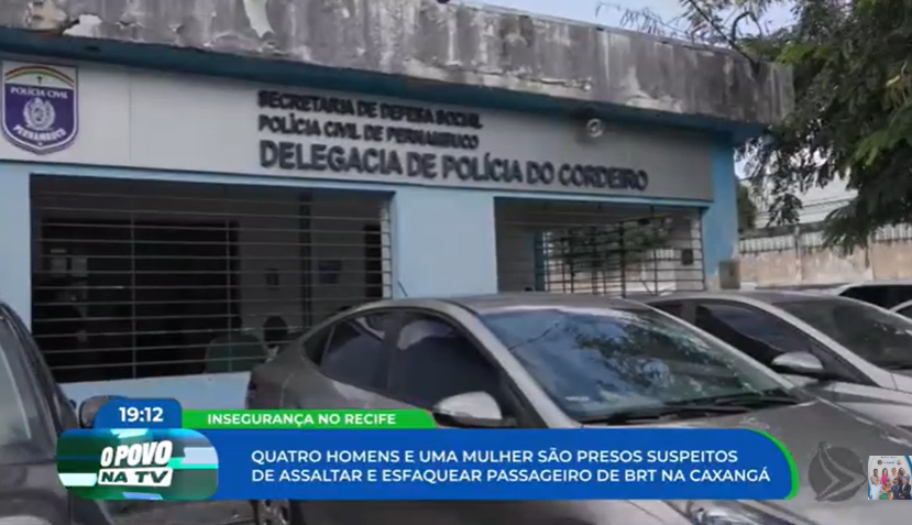 Cinco pessoas são presas por assalto a BRT no bairro da Caxangá