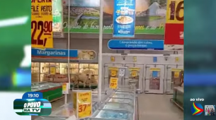 Imagem de boi dentro do mercado