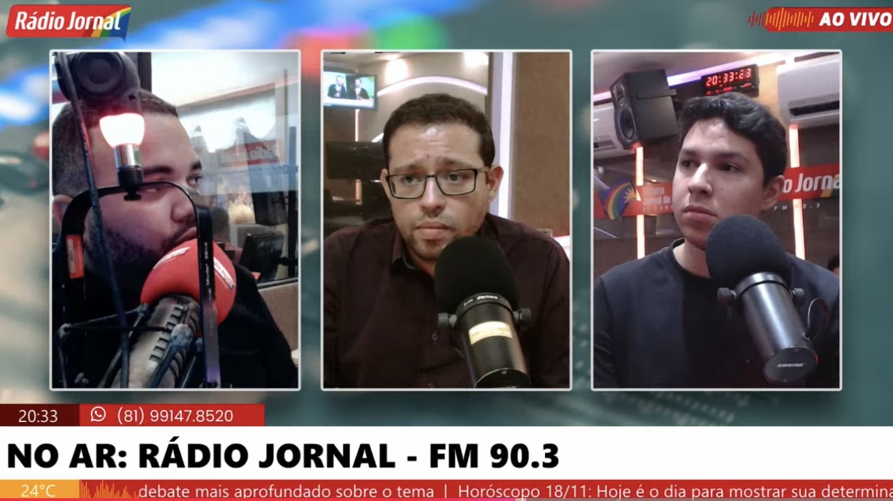 Pedro Henriques em entrevista ao Fórum Esportivo, da Rádio Jornal, desta segunda-feira (17)