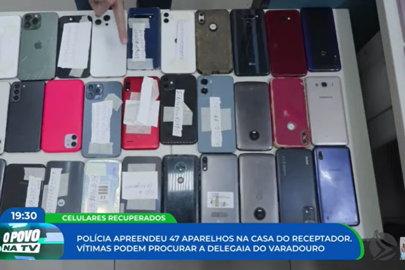 Imagem de celulares roubados 