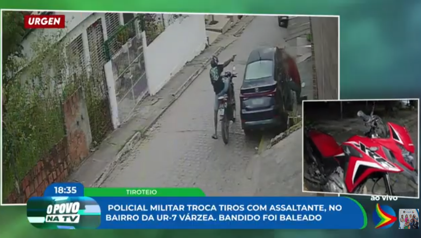 Cabo da PM reage a assalto e atira contra suspeito na Várzea