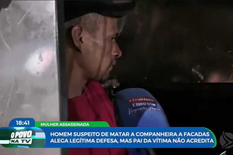 Imagem de suspeito de feminicídio