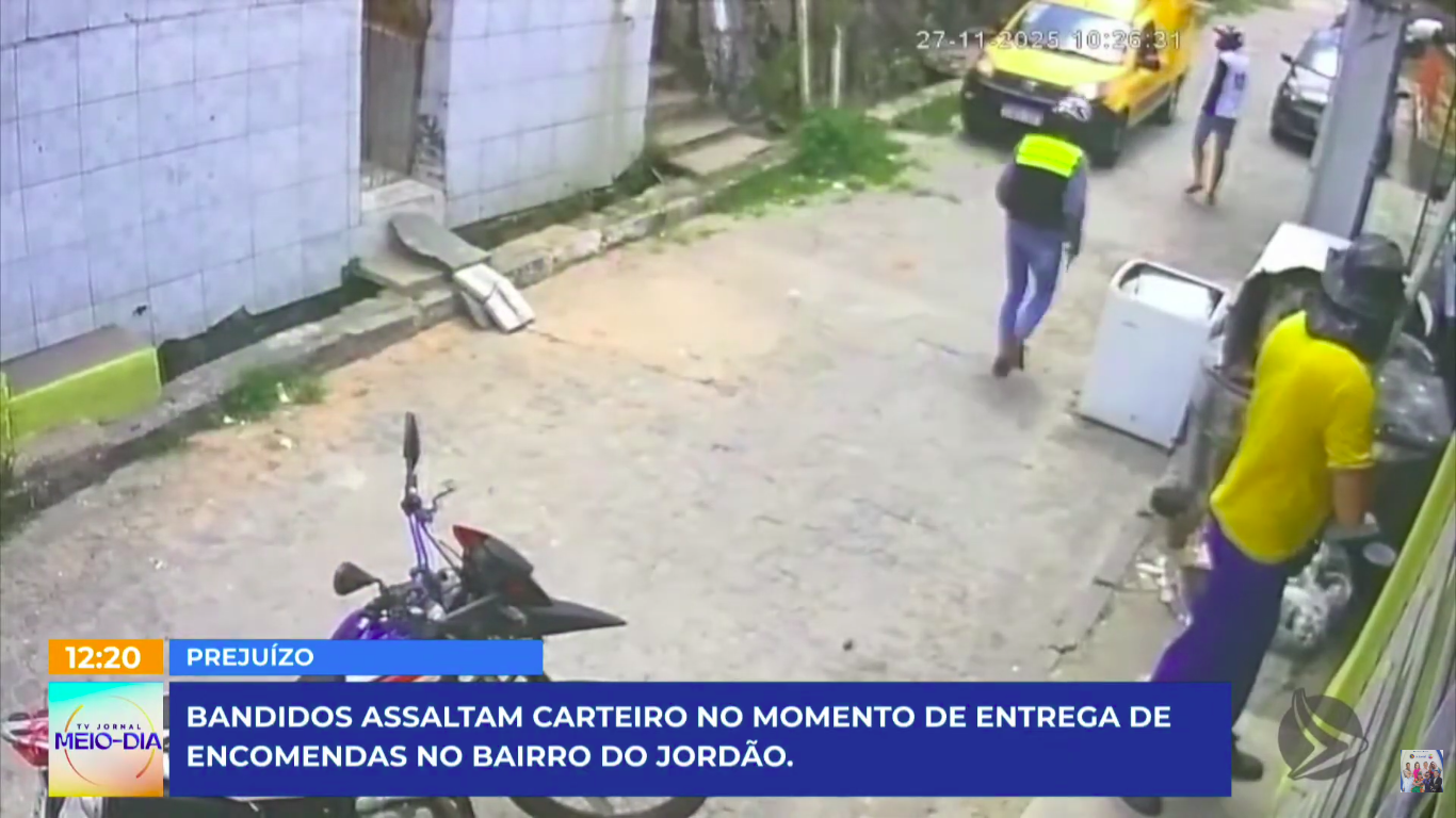 Carteiro é assaltado enquanto realizada encomendas no Grande Recife 