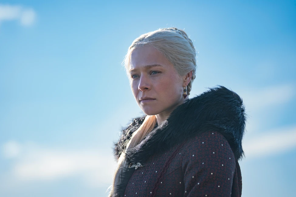 Emma D’Arcy como Princesa Rhaenyra Targaryen em House of the Dragon. 