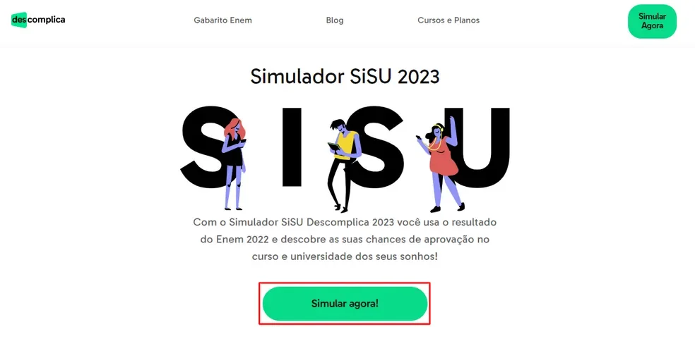 Simulador SISU do Descomplica. 