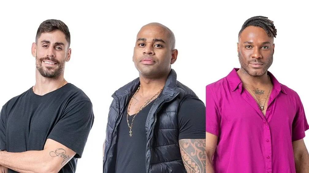 Cara de Sapato, Cezar Black e Fred Nicácio disputaram o sétimo Paredão do BBB 23