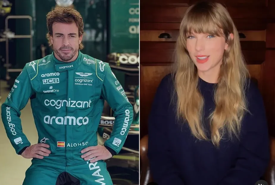 Fernando Alonso reage ao ser questionado sobre possível relacionamento com Taylor Swift