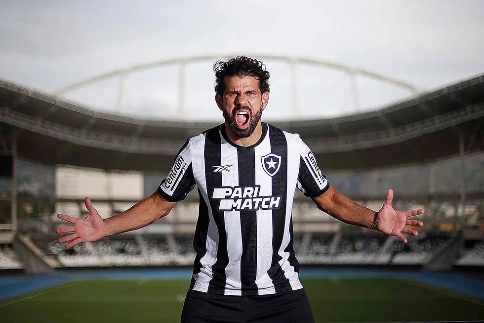 Atacante Diego Costa, do Botafogo.