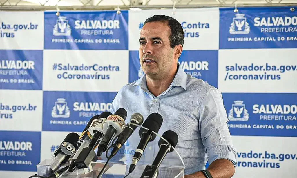 Prefeito Bruno Reis mant&eacute;m ampla vantagem em nova pesquisa pela Prefeitura de Salvador, mas com oscila&ccedil;&atilde;o negativa