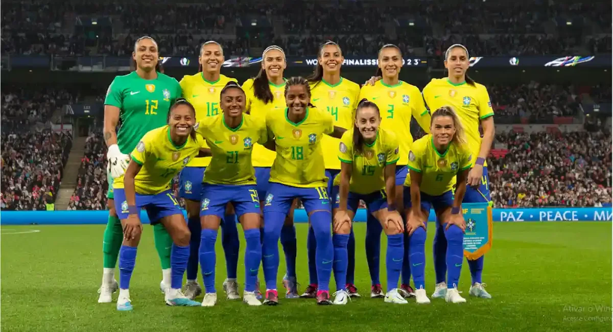 Imagem da seleção feminina de futebol