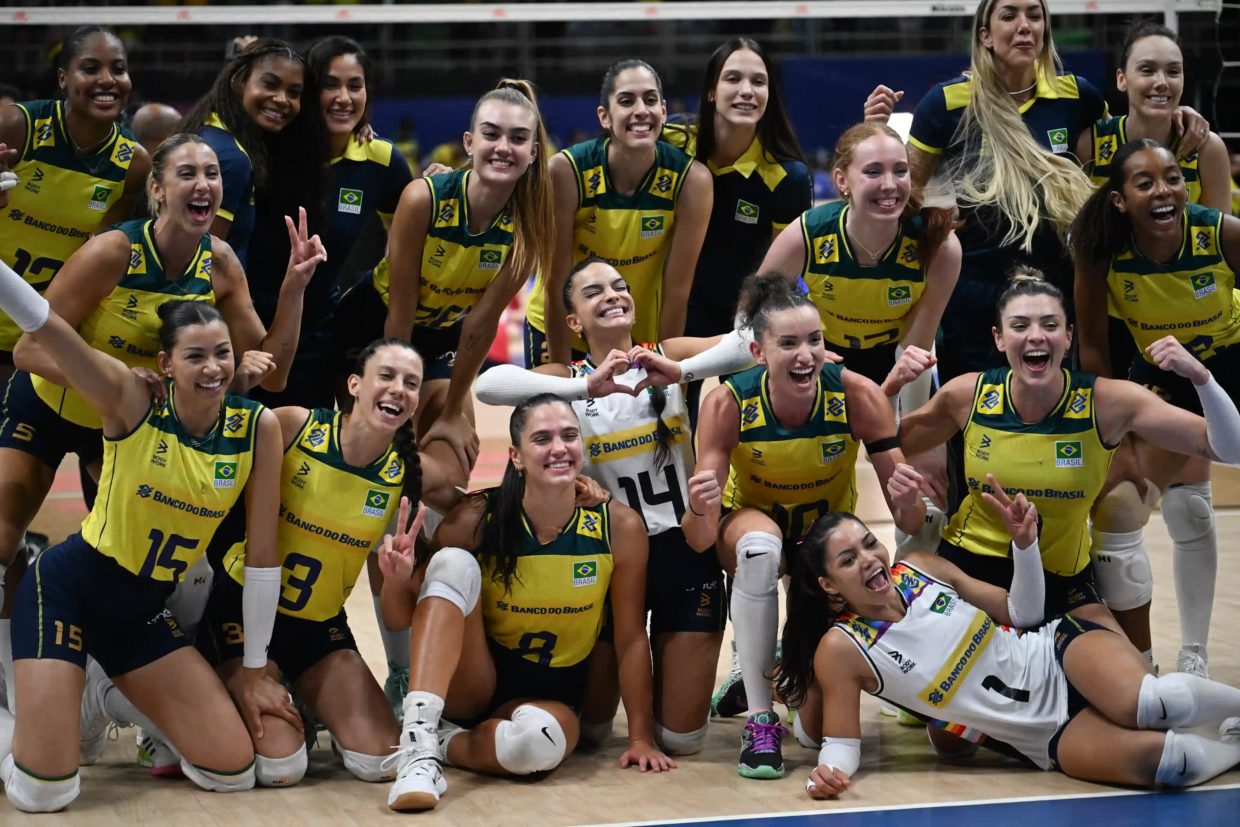 VNL Feminina 2024 classificação da primeira fase e posição do Brasil