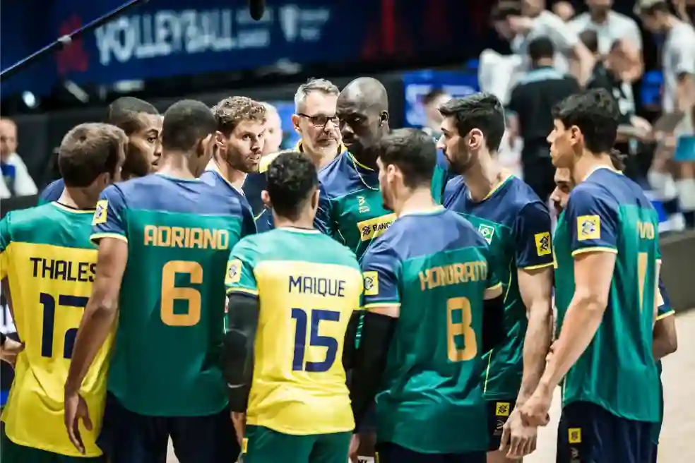 Imagem da seleção brasileira de vôlei masculino