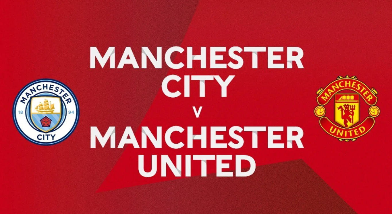 Imagem: escudos de Manchester City e Manchester United: