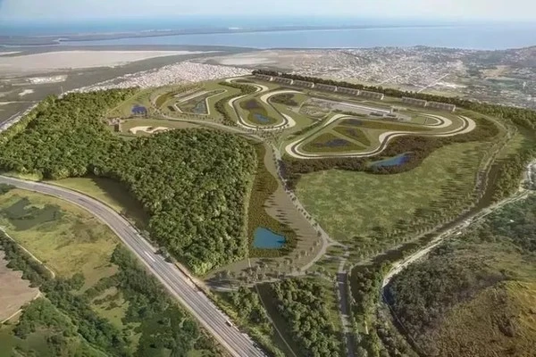 Simulação do projeto do Autódromo em Guaratiba