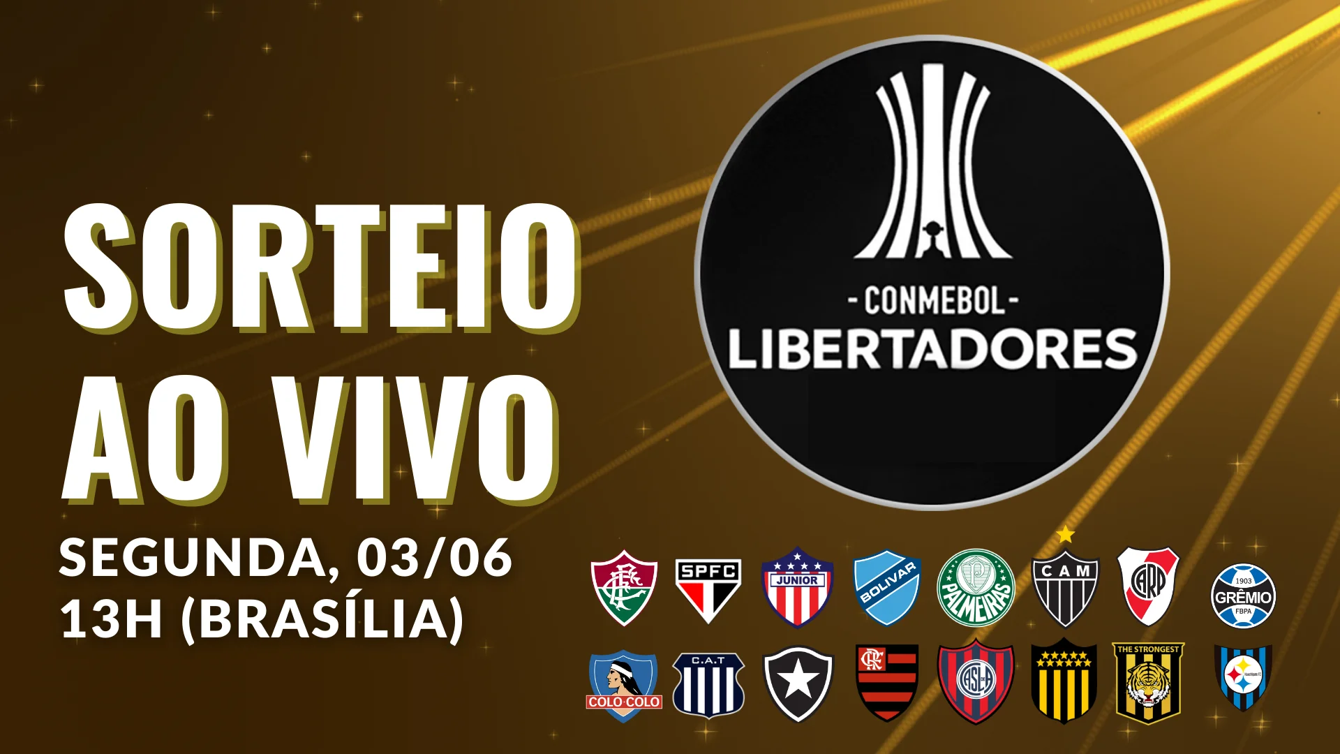 Transmissão do sorteio da Libertadores ao vivo e online GRÁTIS com