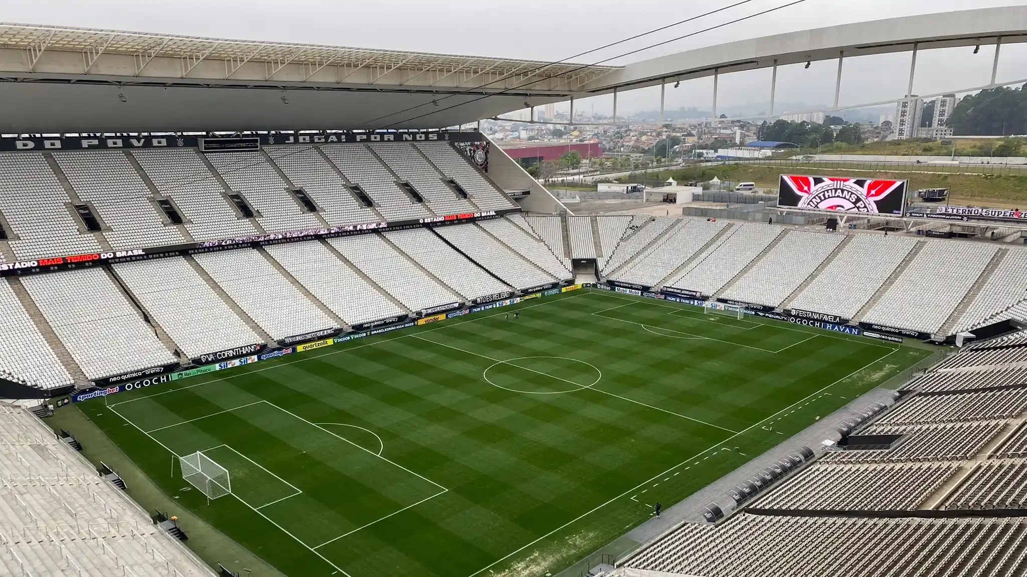 Imagem da Neo Química Arena, palco da NFL no Brasil