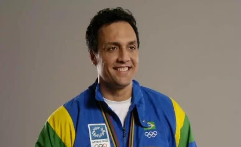 Imagem do jogador Pampa, campeão olímpico de vôlei