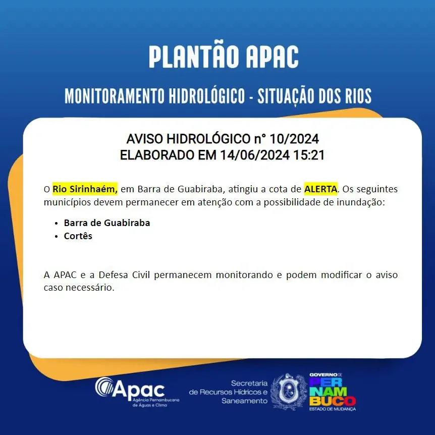 Divulgação/Apac