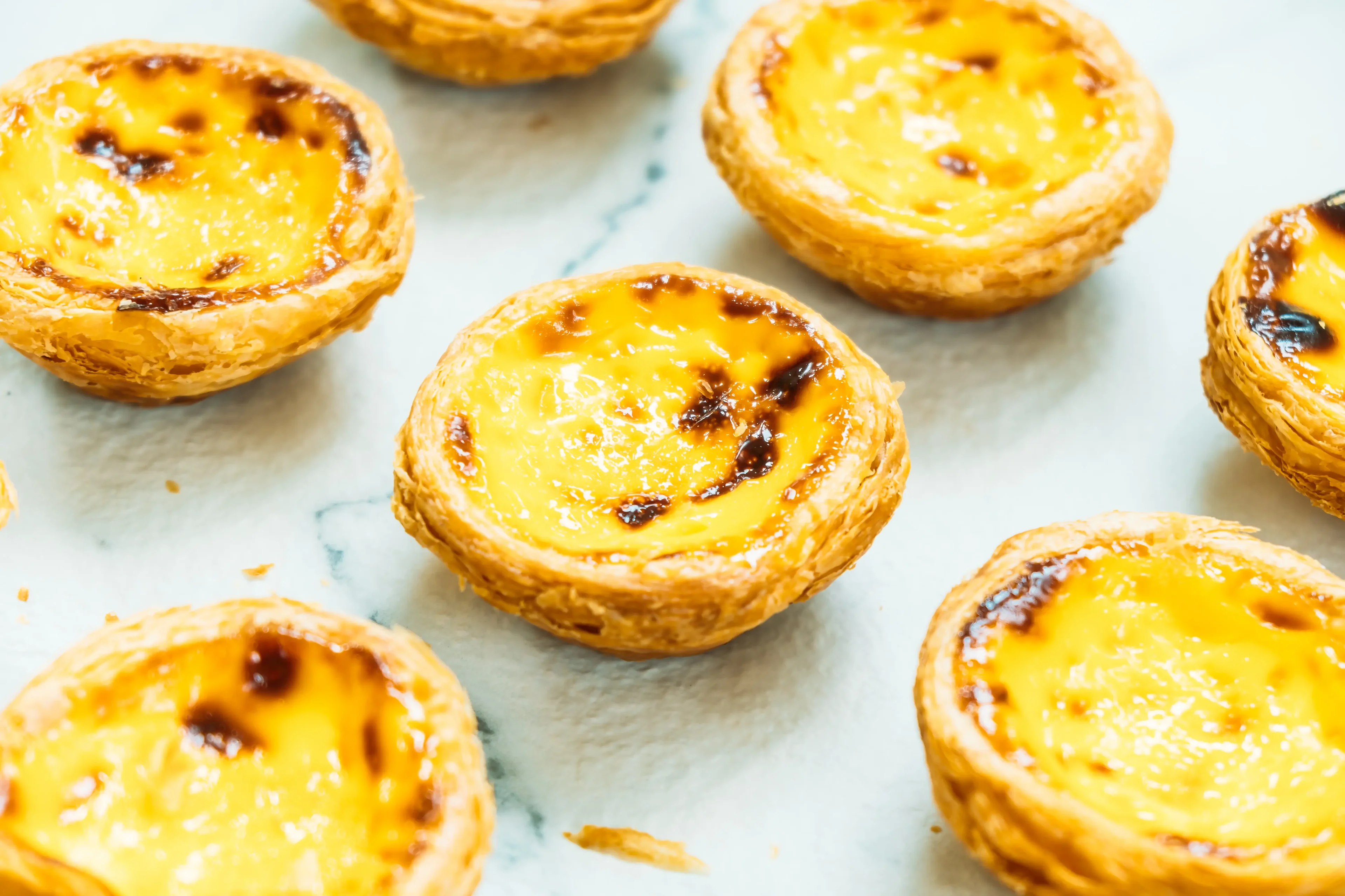 Imagem ilustrativa de pastéis de nata fit.