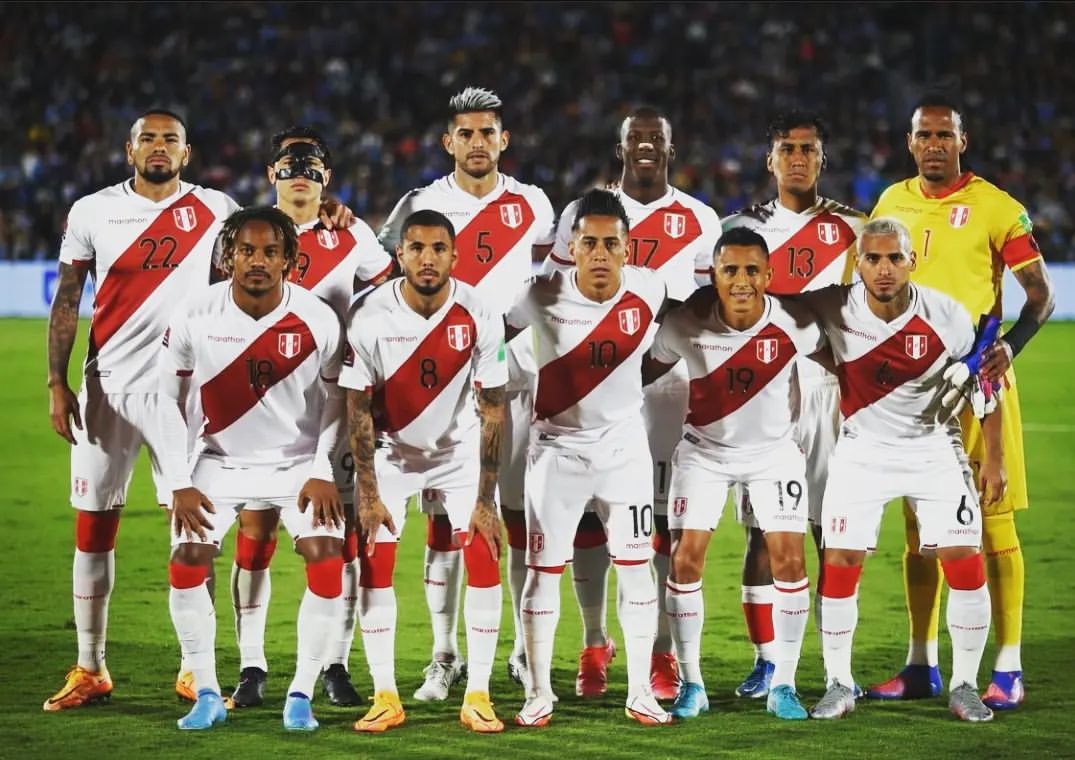 Seleção peruana reunida 