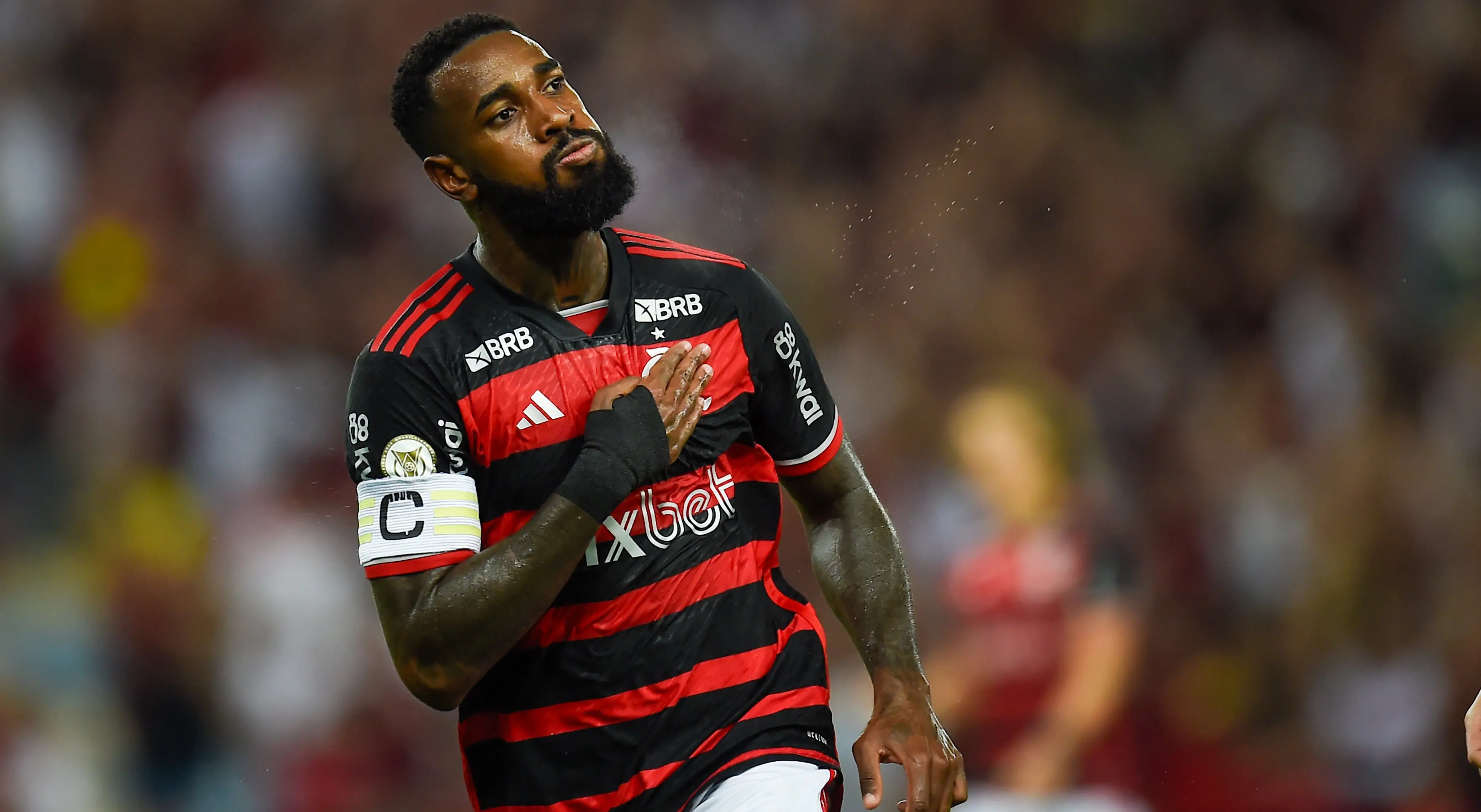 Imagem do meia Gerson, do Flamengo.