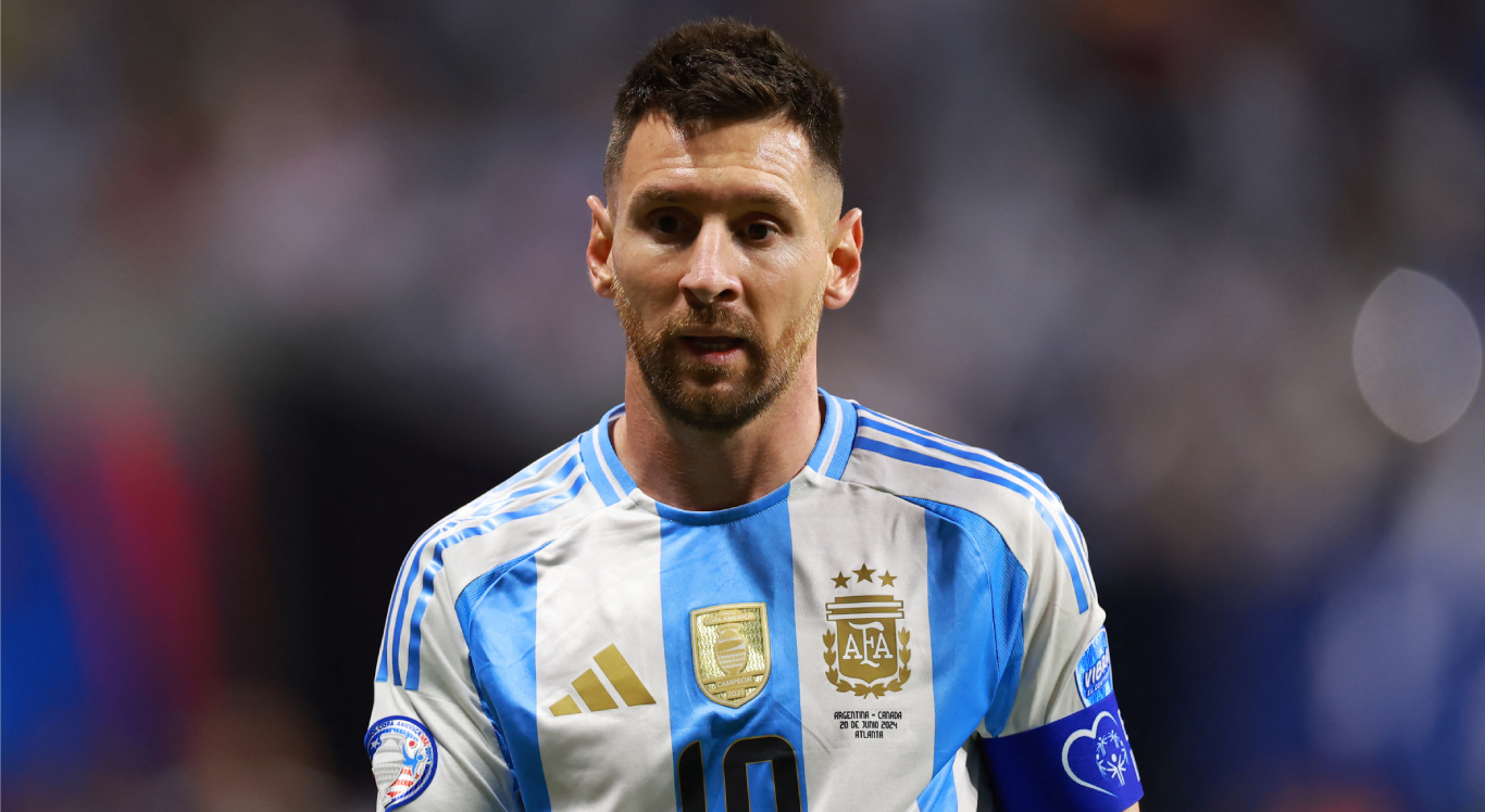 Imagem de Lionel Messi em jogo da Argentina