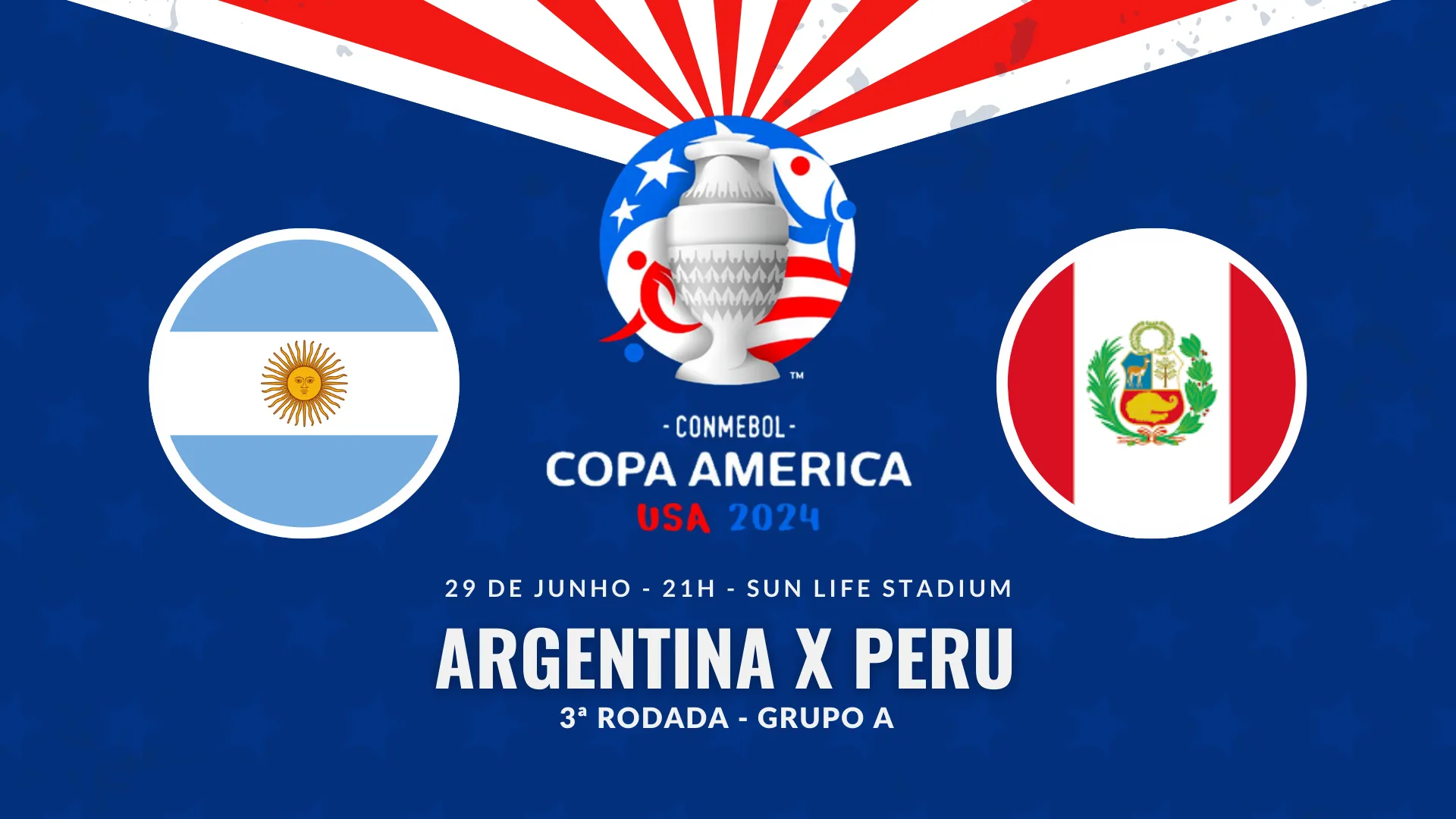 Argentina x Peru, pela 3ª rodada do Grupo A da Copa América 2024