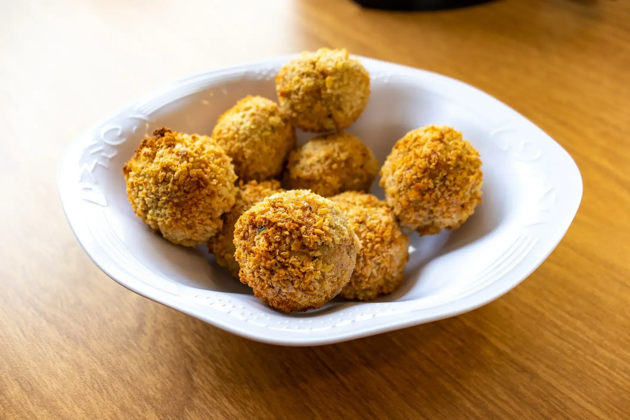 Imagem de bolinho de batata-doce com frango