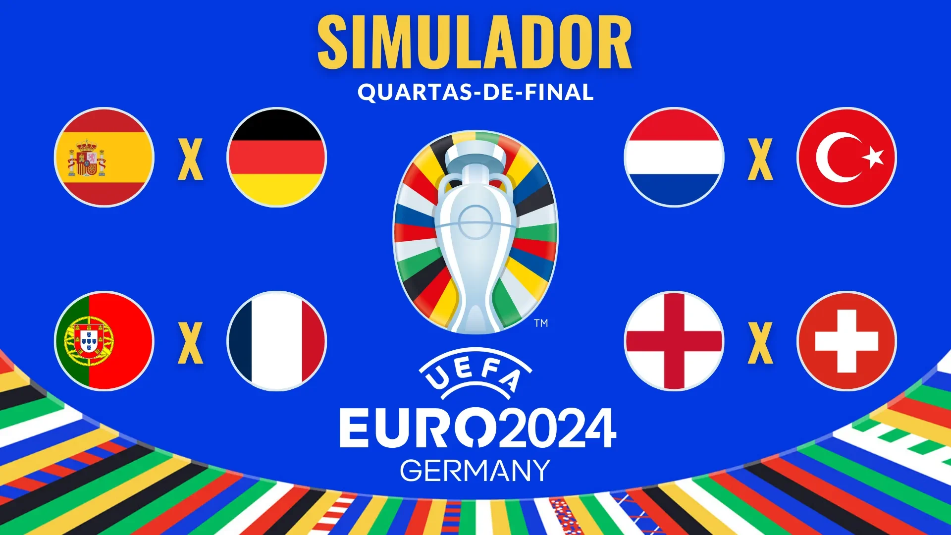 Simule os jogos da Eurocopa