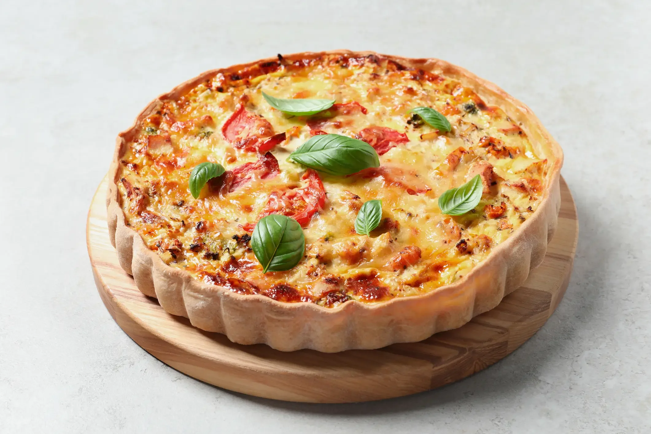 Imagem ilustrativa de quiche de frango fit