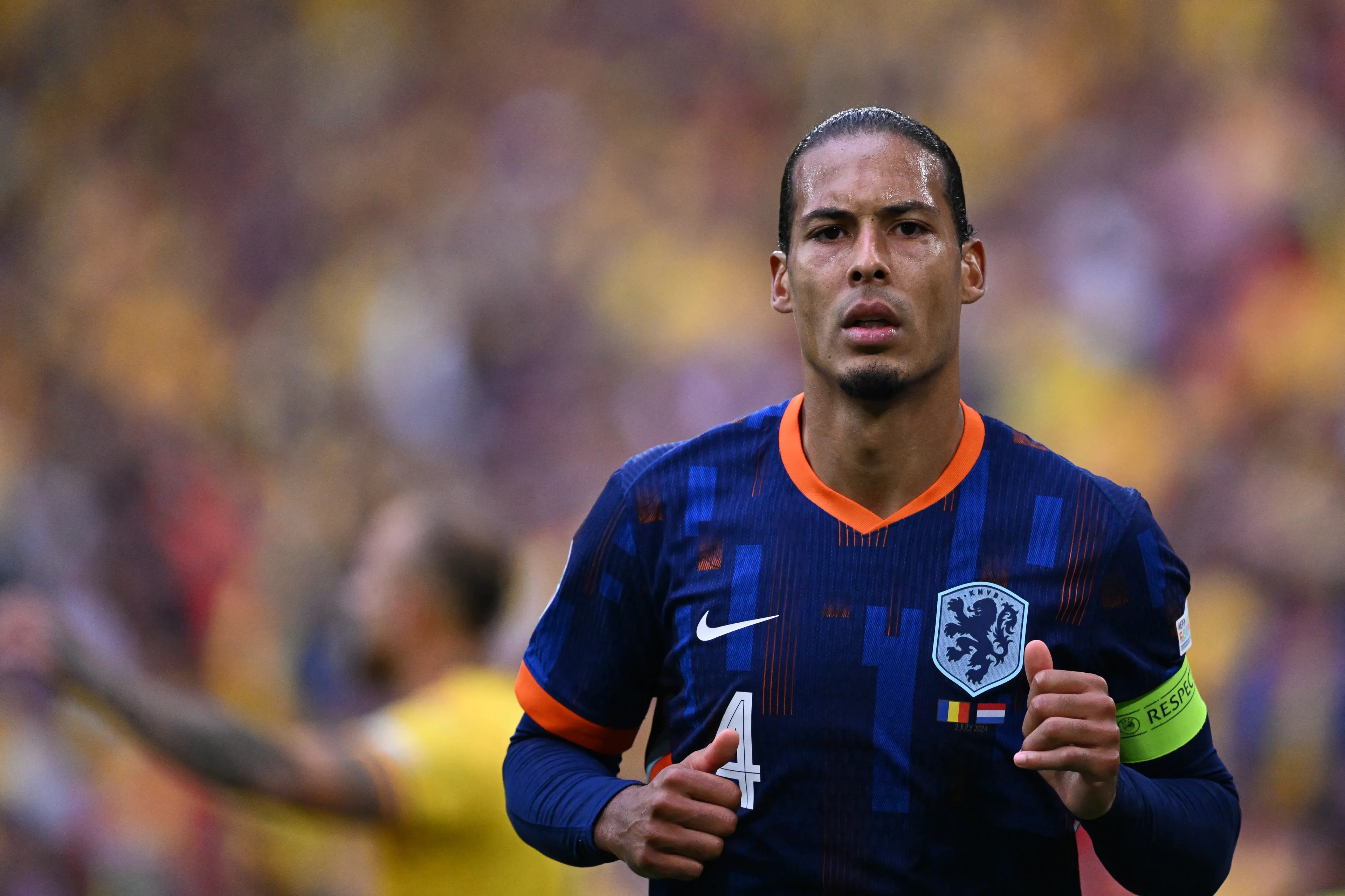 Virgil van Dijk, zagueiro e capitão da Holanda na Eurocopa