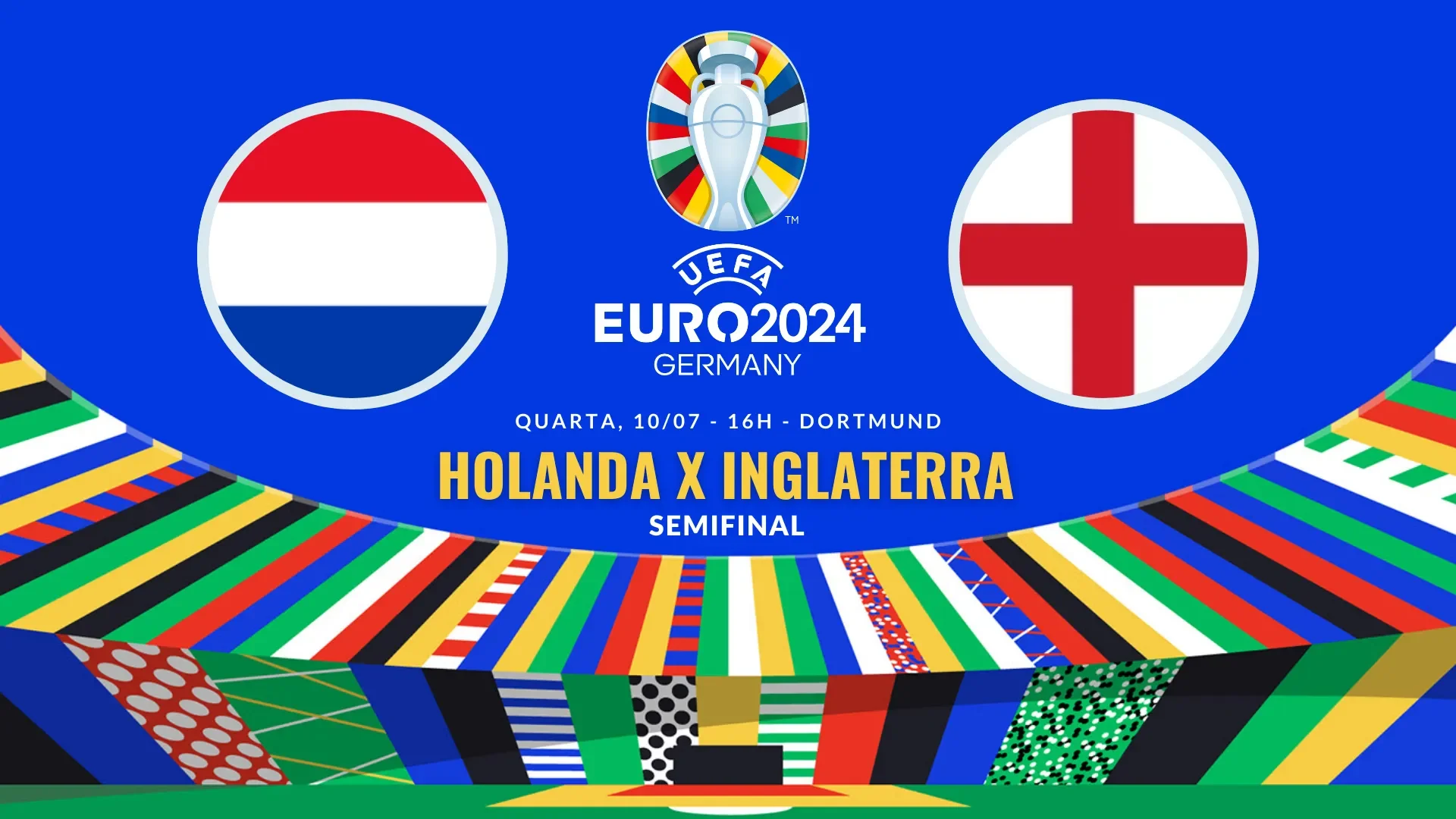 Qual canal vai passar Holanda x Inglaterra (10/07)? Horário, escalações