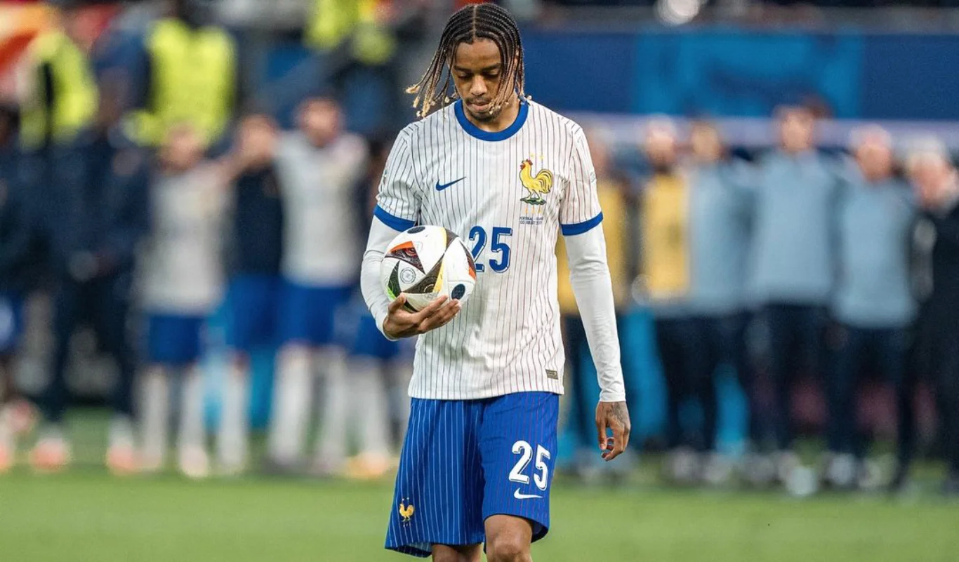 Imagem de Bradley Barcola, atacante da França e do PSG