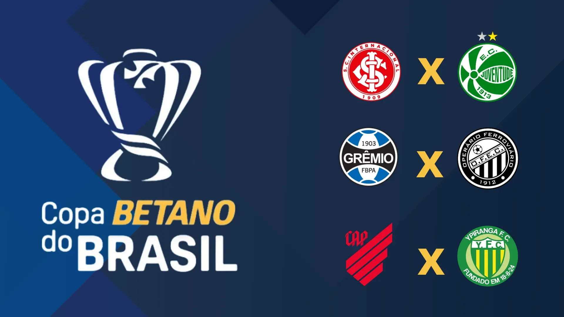 Jogos atrasados da terceira fase da Copa do Brasil 2024