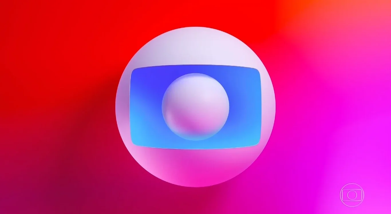 Imagem da logo da TV Globo exibida na programação