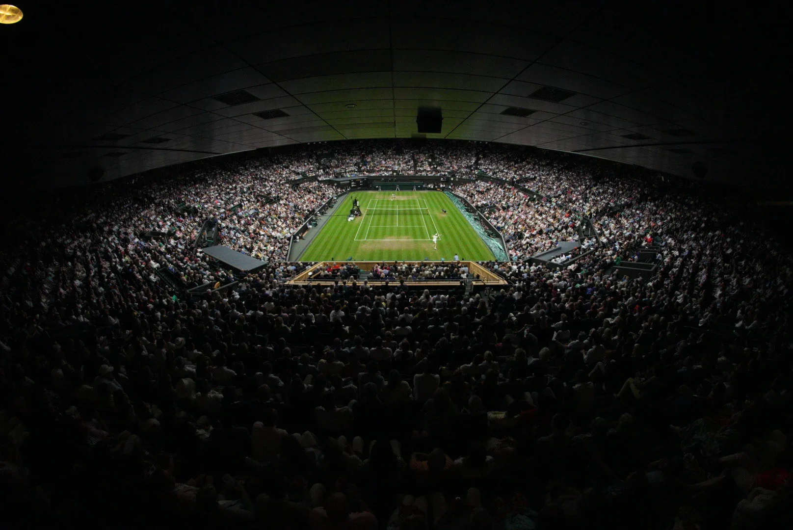 Imagem da quadra central do All England Club em Wimbledon, Londres