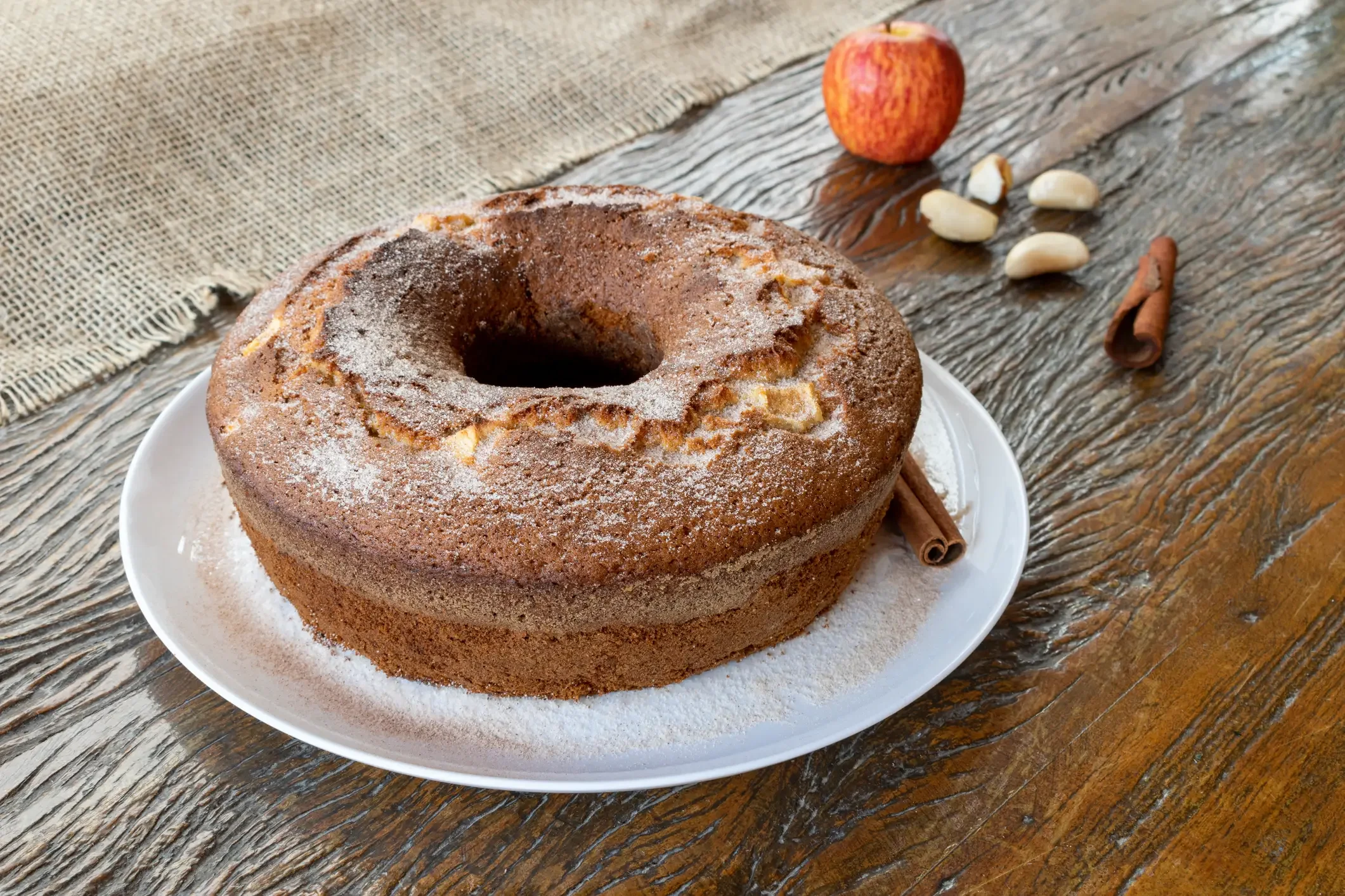 Bolo de Aveia com Pedaços de Maçã para emagrecer muito rápido no Café da Manhã