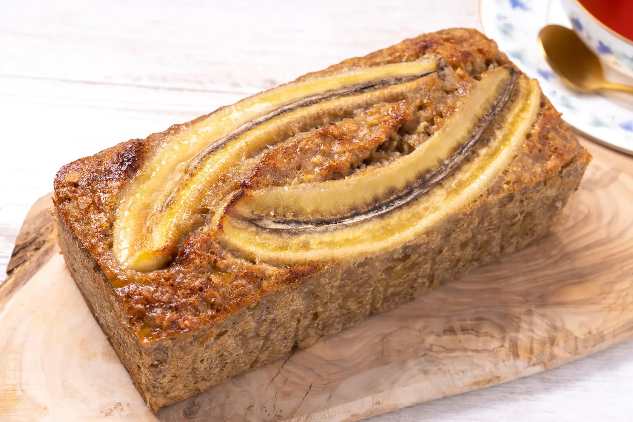 Bolo de banana com aveia fitness