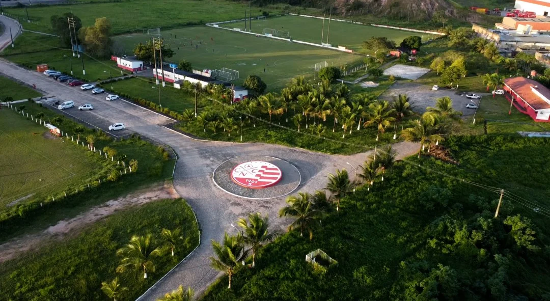 Imagem aérea do Centro de Treinamento Wilson Campos, do Clube Náutico Capibaribe