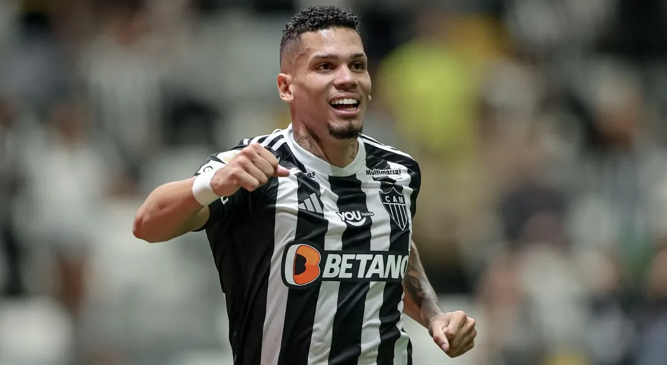 Imagem de Paulinho, atacante do Atlético-MG e titular na decisão contra o CRB