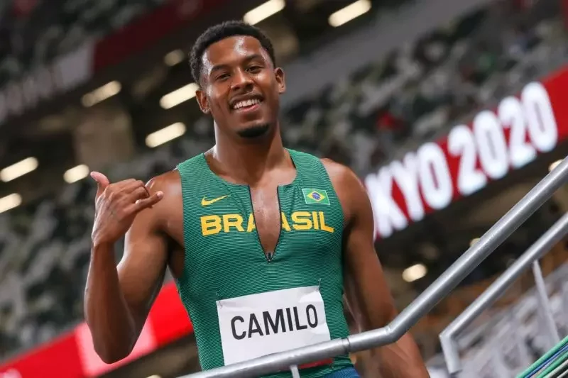 Imagem de Paulo André, atleta olímpico do Brasil nos 100m rasos em Paris 2024