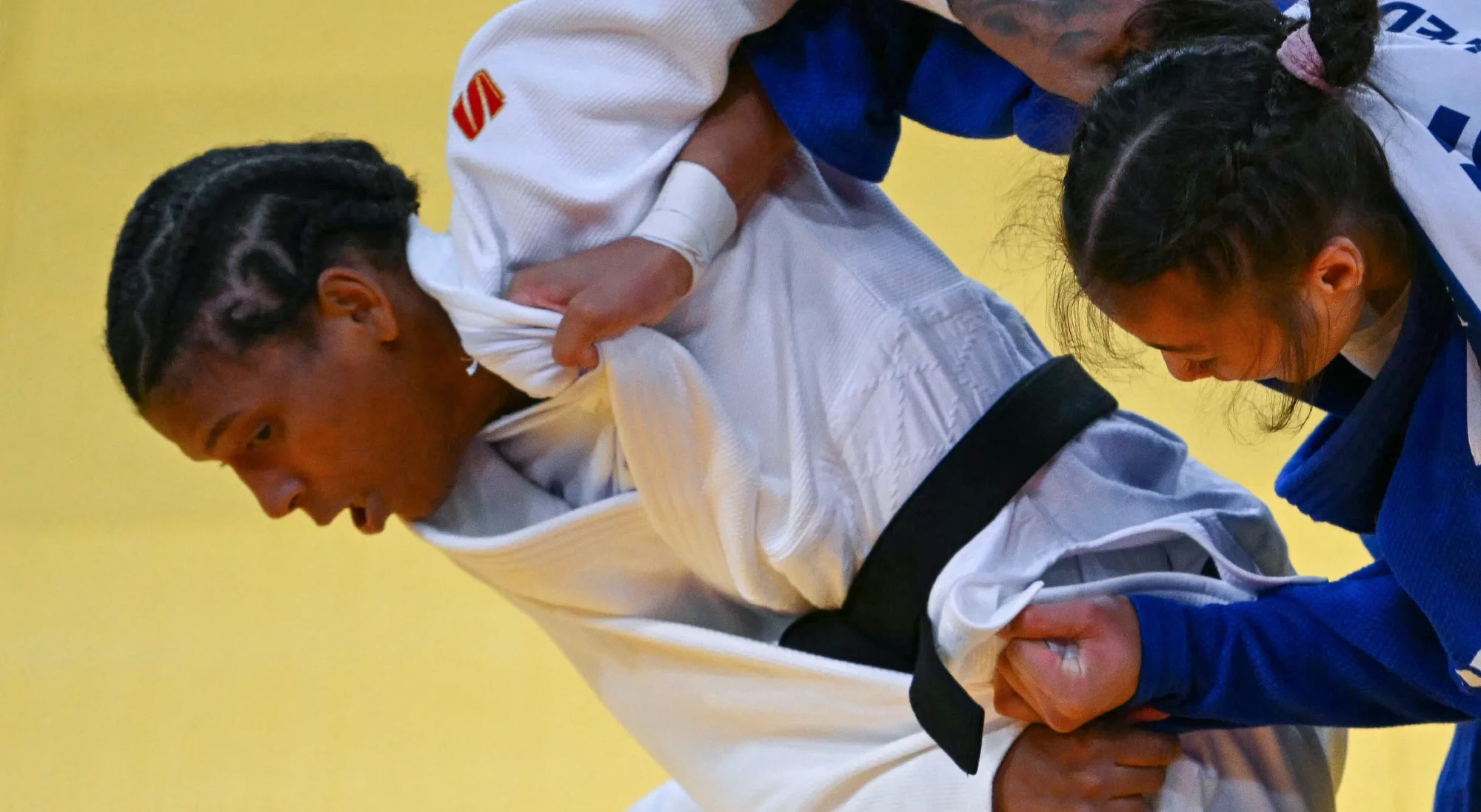 Rafaela Silva em ação no Judô da Olimpíada de Paris-2024