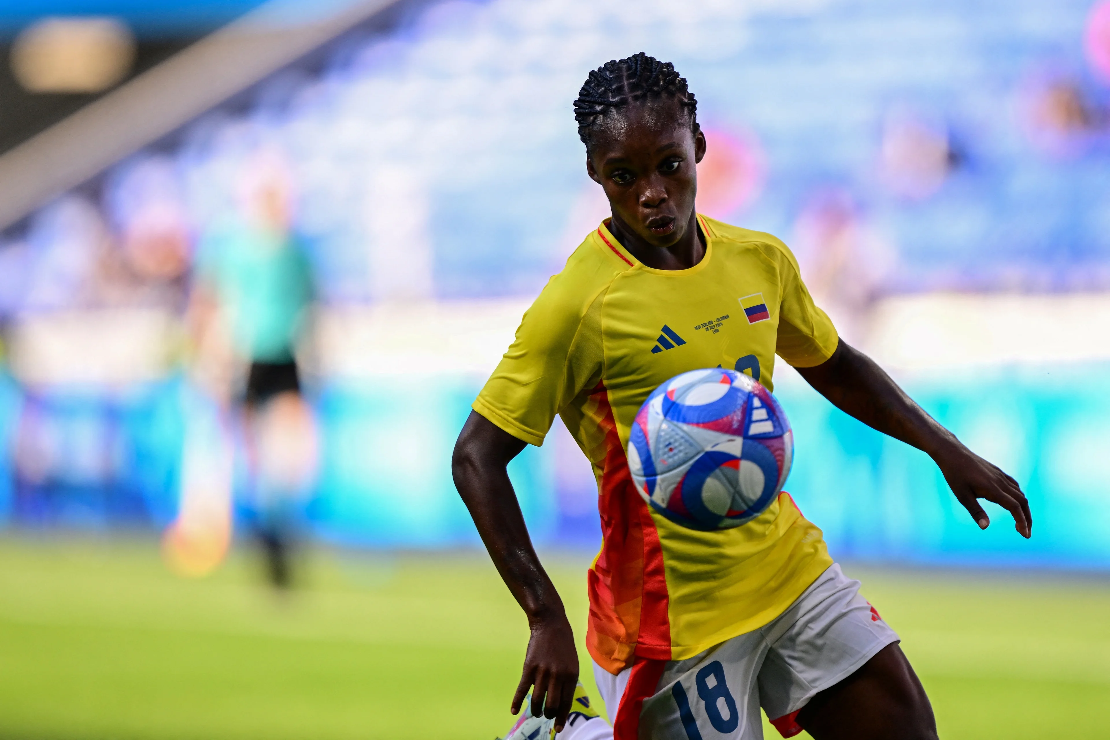 Imagem de Linda Caicedo, jogadora da seleção colombiana