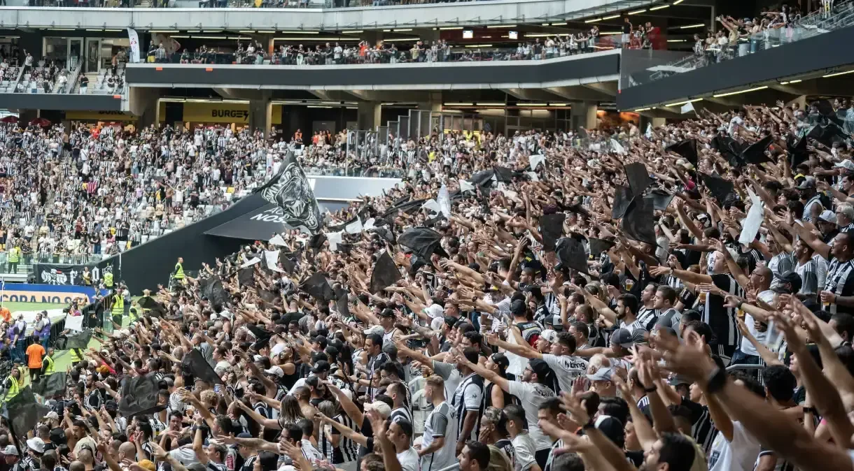 Imagem ilustra torcida do Atlético-MG